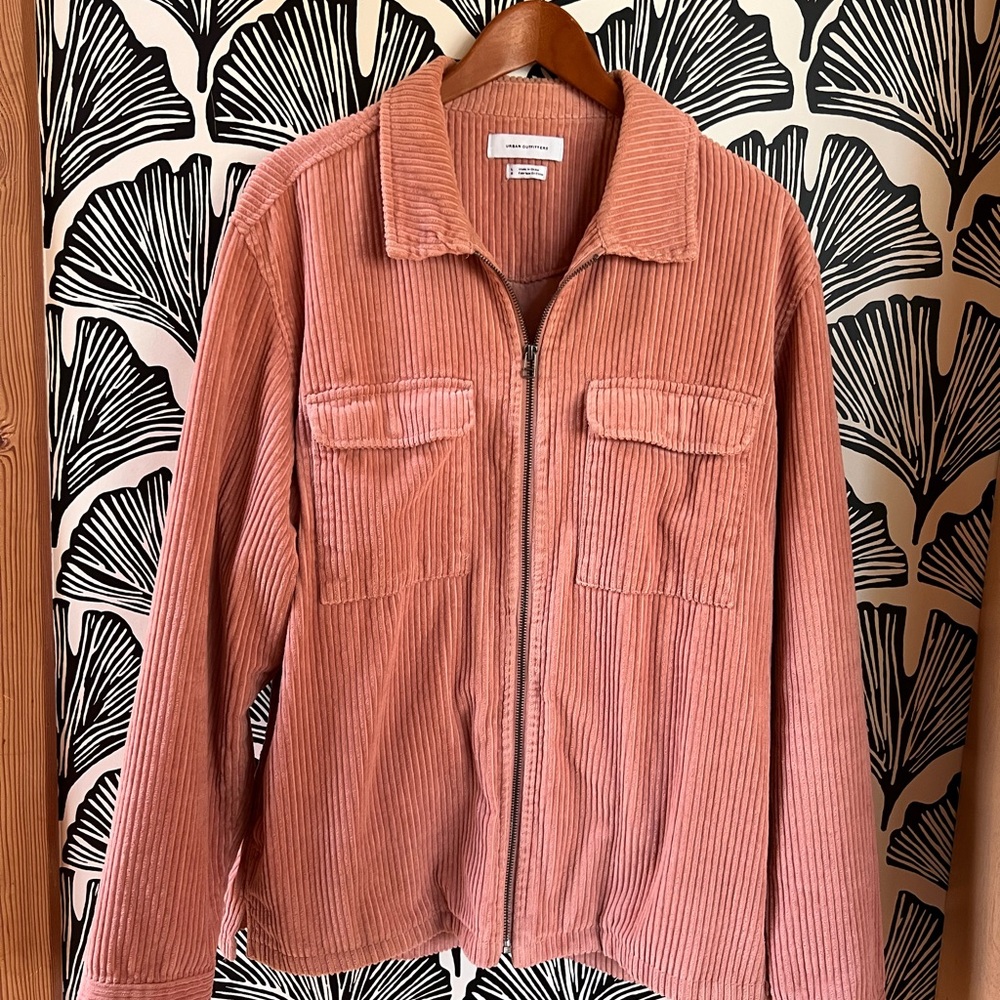 Urban Outfitters Women's Pink Corduroy Jacket